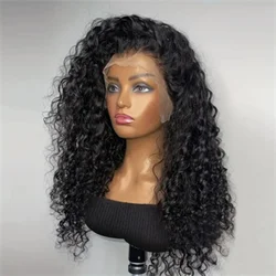 13x6 Deep Curly Wave Lace Front Wig Human Hair Wigs Cheap Pre Plucked Wet And Wavy Wig 13x4 HD Transparent Lace Closure Wig