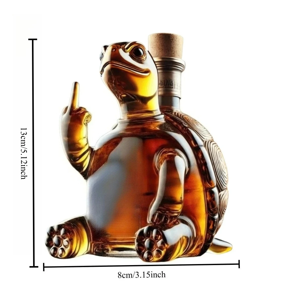 2026 Funny Whiskey Bottle Turtle Dog-Shaped Glass Whiskey Decanter Home Decor Wine Bottle Statue Collection Bar Accessories Gift