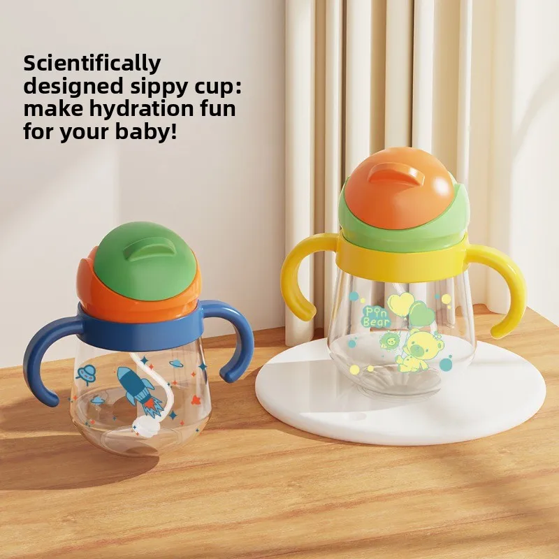 

Детская обучающая чашка, 9-месячная вода, утиный клюв, обучающая детская прогулочная бутылка для воды, соломенная чашка для младенцев