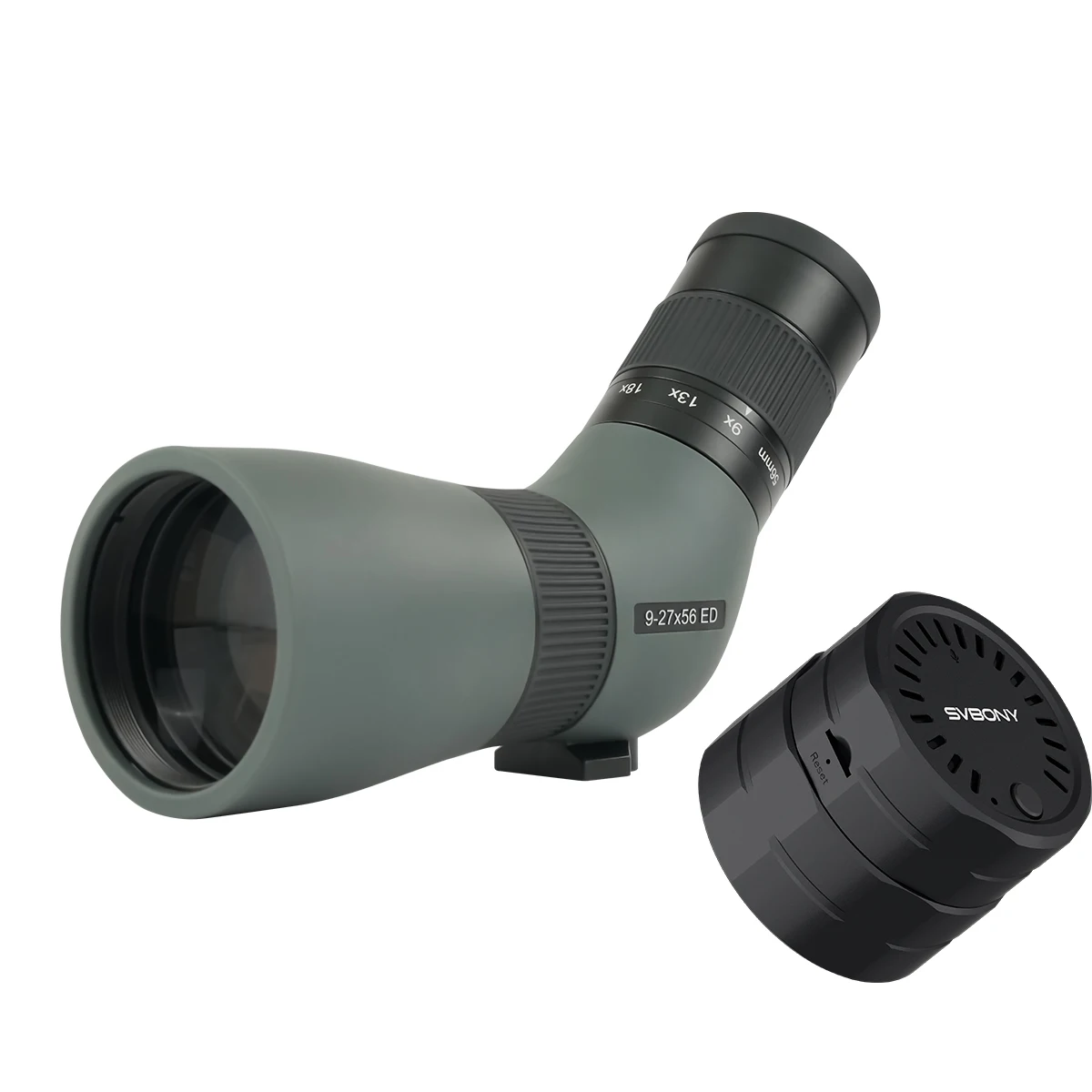 Svbony SV410 9-27x56 ED Spotting Scope Fotografie-Kit Tragbares Mini-Teleskop Geeignet für Vogelbeobachtung Fotografie Camping – Detail 16