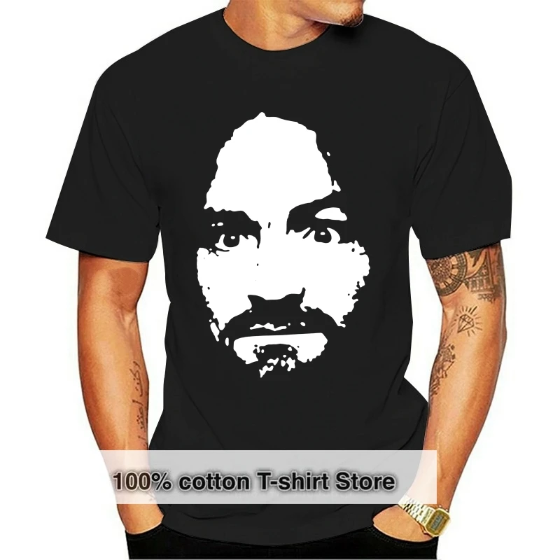 New Charles Manson MenT-Shirt size S-2XL 2024 New Fashion T shirt Brand Hip Hop Print Men Tee Shirt High Quality 100% Cotton