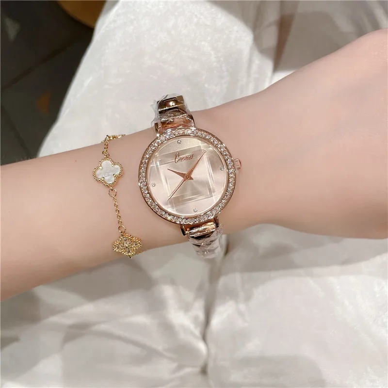 New Brand Luxury Crystal Women\'s Bracelet Watches Dress Watches Clock Ladies Fashion Casual Quartz Wrist Watches Reloj Mujer