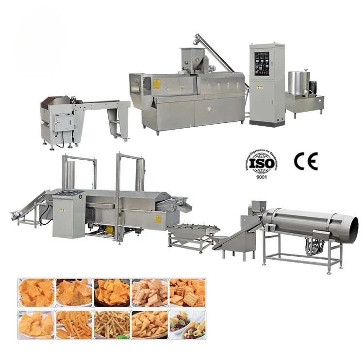 Leisure puffed food Doritos production line Automatic processing and manufacturing machine Fried food machine