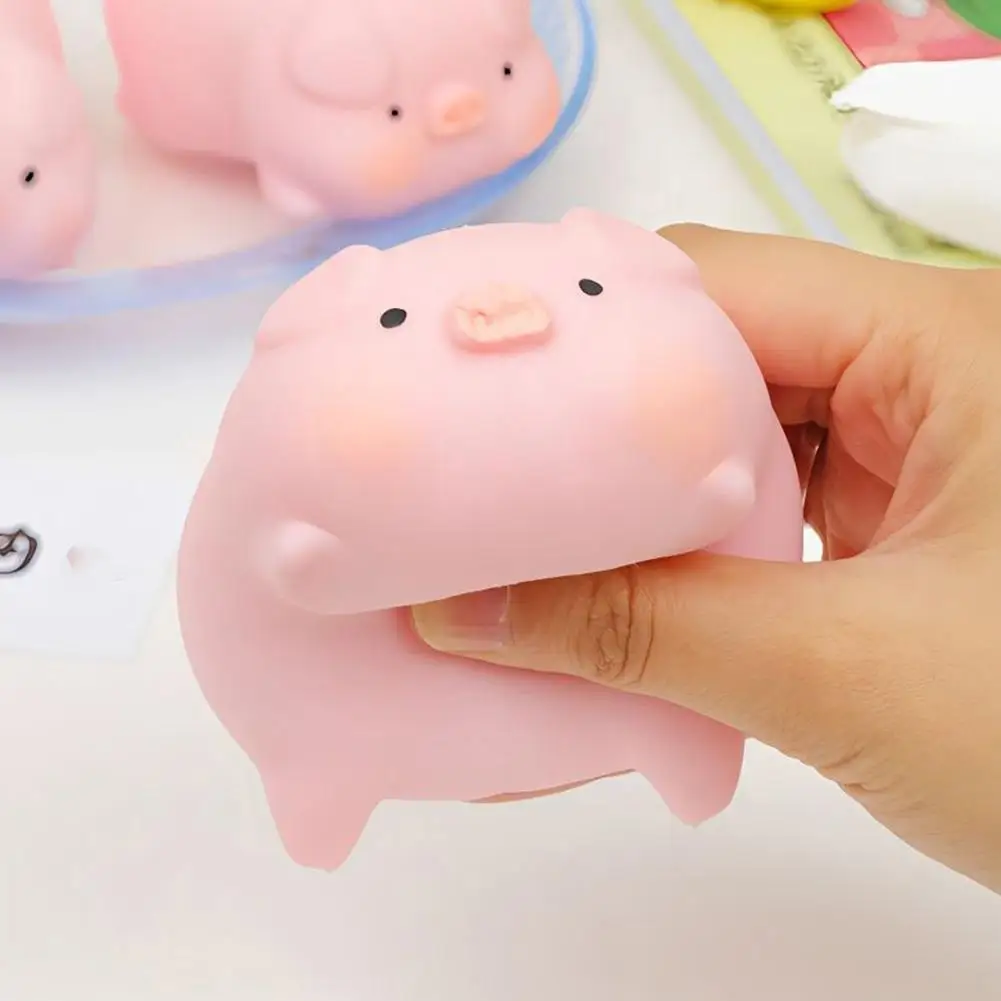 2Pcs Cute Pig Dog Fidget Toys Sensory Toys Squeezing Stretch Stress Relief Toy for Kids Adults for Fun Calming Increase Focus