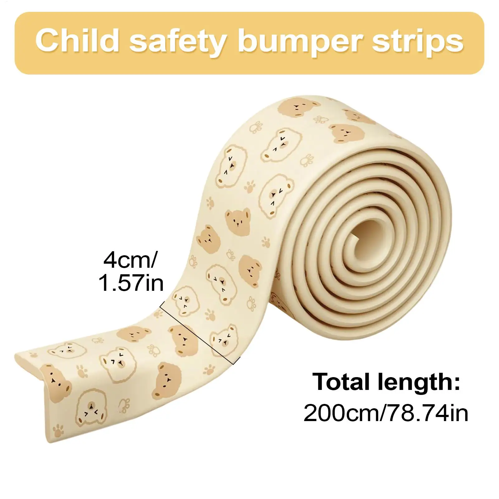 أطفال التدقيق الوفير لينة المطاط رغوة 6.5ft الأثاث حافة حشوات للزوايا المضادة للتصادم شرائط للمدفأة كونترتوب مكتب