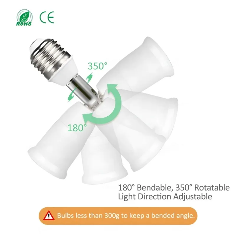 E27 LED Bulb Lamp Holder 2 in 1/3 in 1/4 in 1/5 in 1 E27 Base Socket Splitter LED Lamp Socket Light Bulb Adapter Holder