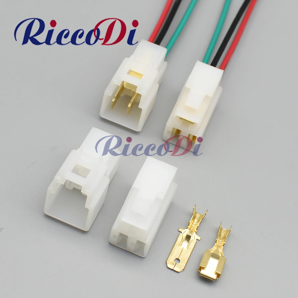 1 Set 6.3mm 3 Pin DJ7031-6.3-11/21 Automotive Electrical Connector