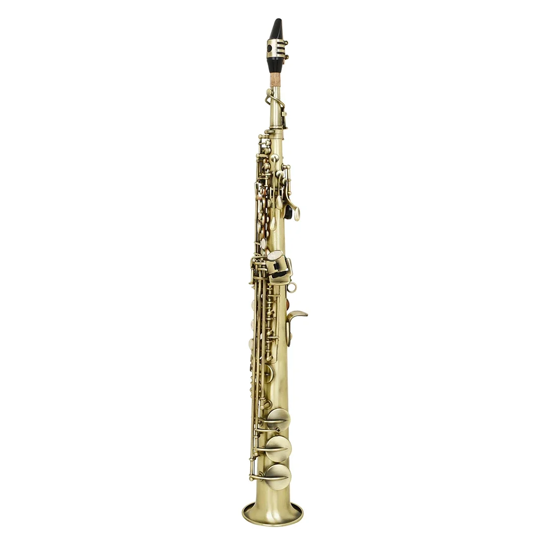 SLADE Sopraan Falling Tune B Saxofoon Brons Wit Shell Model Controle Instrument Beginner Sax Instrument Met Accessoire Onderdelen