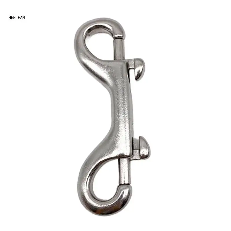 Stainless Steel Double Ended Bolts Diving Hook Clip Quickly Link Carabiner M89D