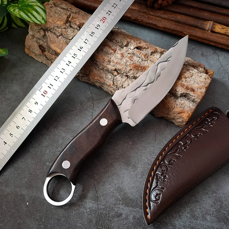 Hand-Forged Bone Sharpener Boning Knife Handle Meat Small Knife Cleaver Sharp Durable Convenient Small Knife Meat Cutting Fruit image 2