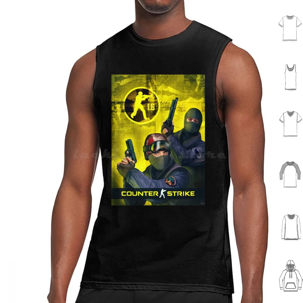 كاونتر سترايك 1.6 غطاء فني تانك القمم سترة بلا أكمام كاونتر سترايك Cs 1 6 كاونتر سترايك 1 6 Csgo كاونتر سترايك الألعاب