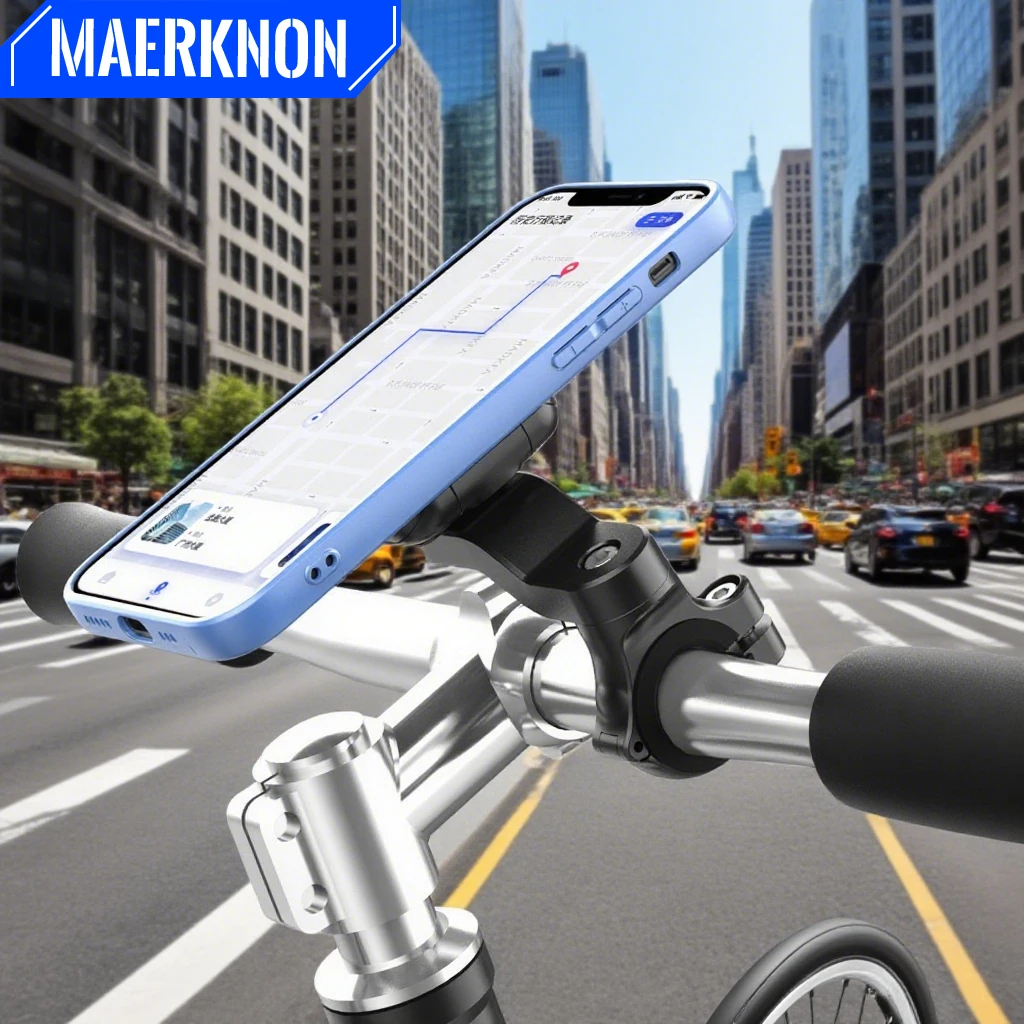

Electric Bicycle Motorcycle Phone Holder Shock Absorption Accessories Cycling Stand Navigation Mount forSafe Riding Easy Viewing