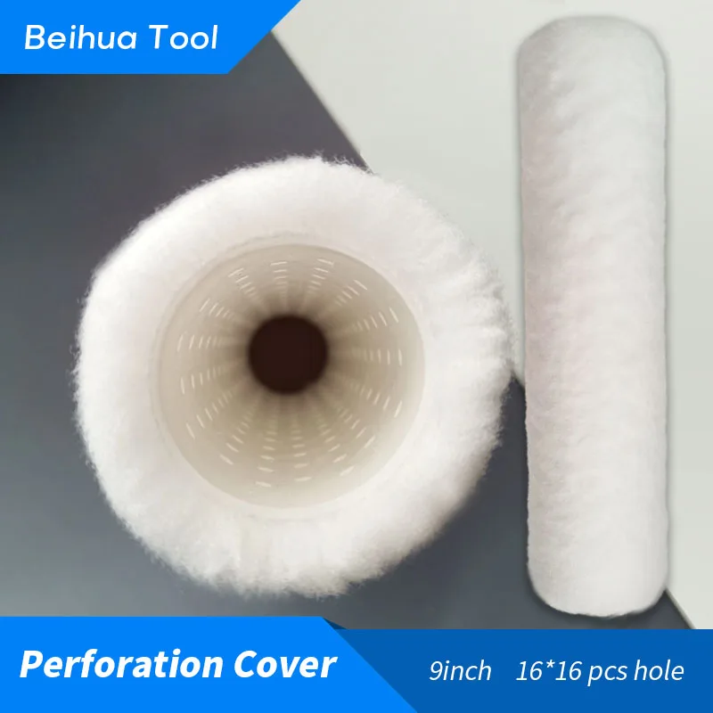 9inch Punch Roller Cover 23cm US Cover with Small Hole Perforation Paint roller Brush use for Painting Machine