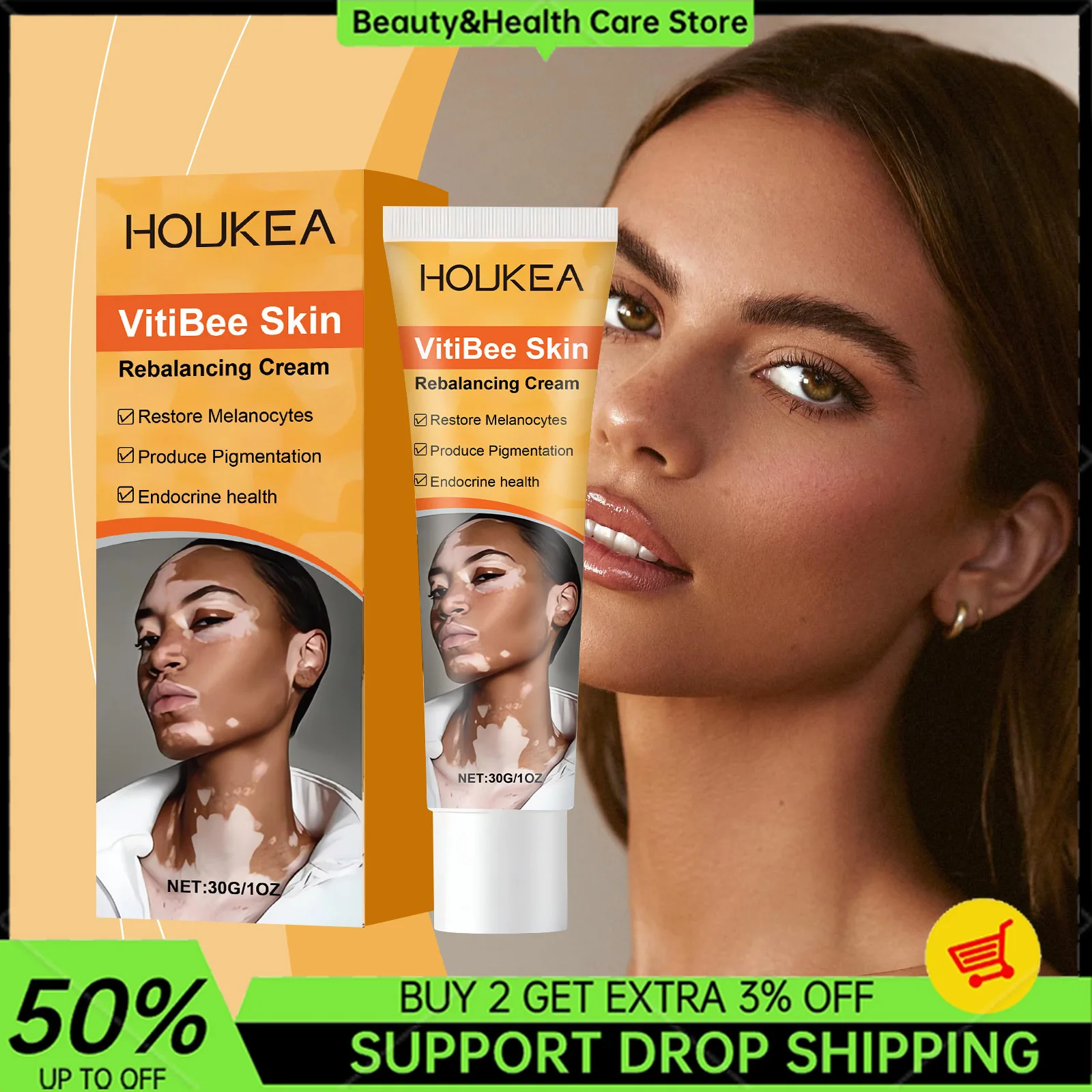 

VitiBee Skin Rebalancing Cream Restore Melanocytes Moisturizing Firming Prevent Pigment Deposition Endocrine Health Skin Care