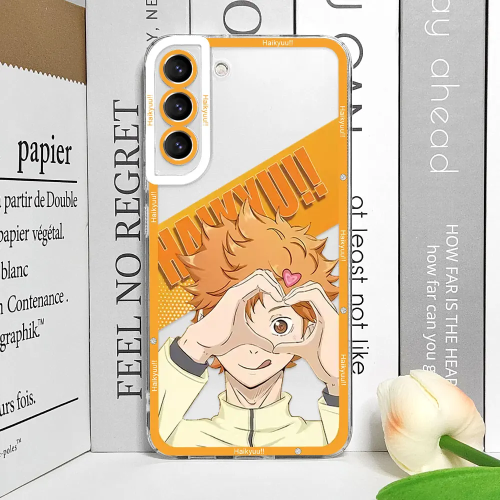 Anime Boy Volleyball Haikyuu Phone Case for Samsung Galaxy S20 S21 FE S22 S23 S24 Ultra Clear Covers for Samsung S23 Plus Fundas