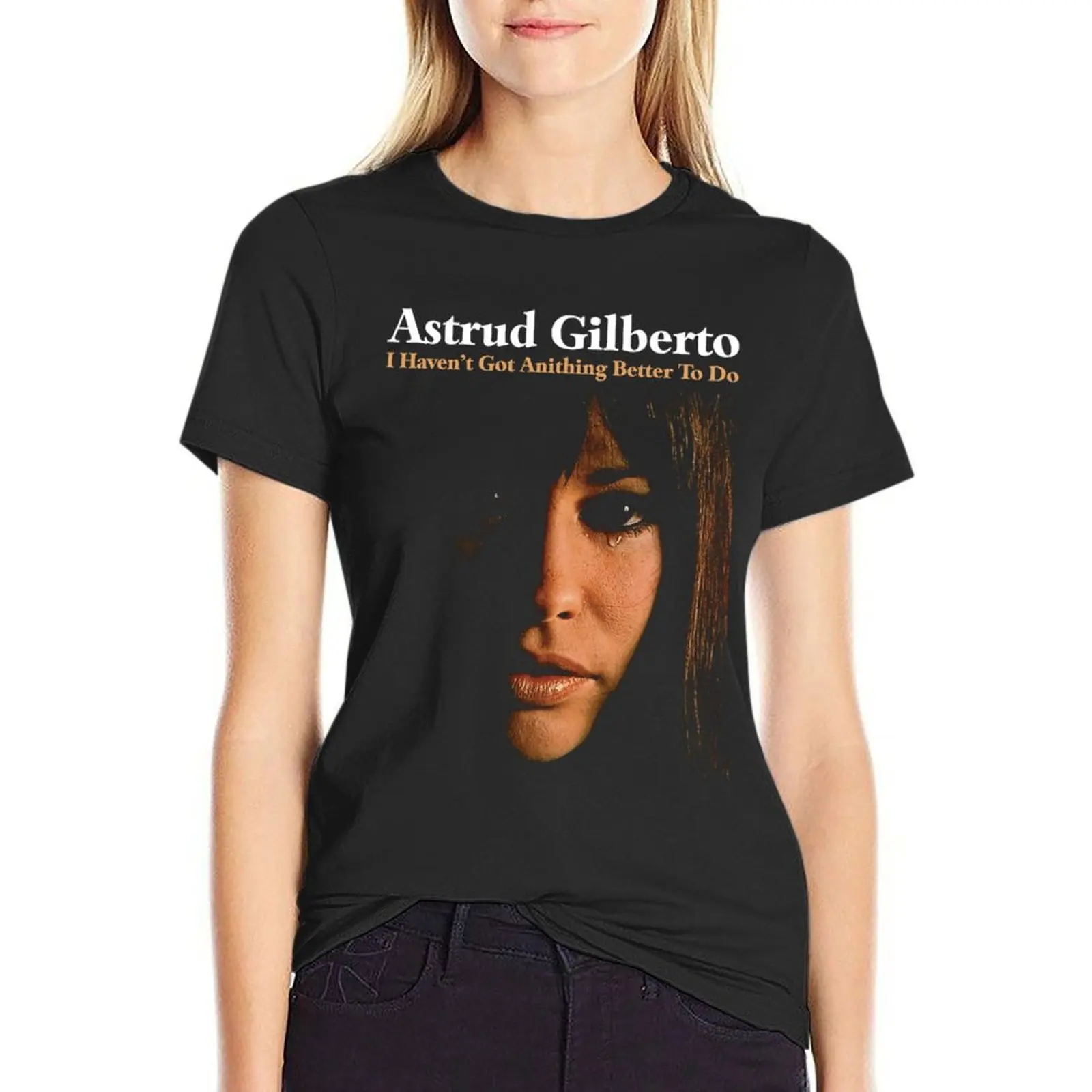 

ASTRUD GILBERTO T-Shirt animal print shirt for girls animal prinfor summer clothes anime T-shirt Women