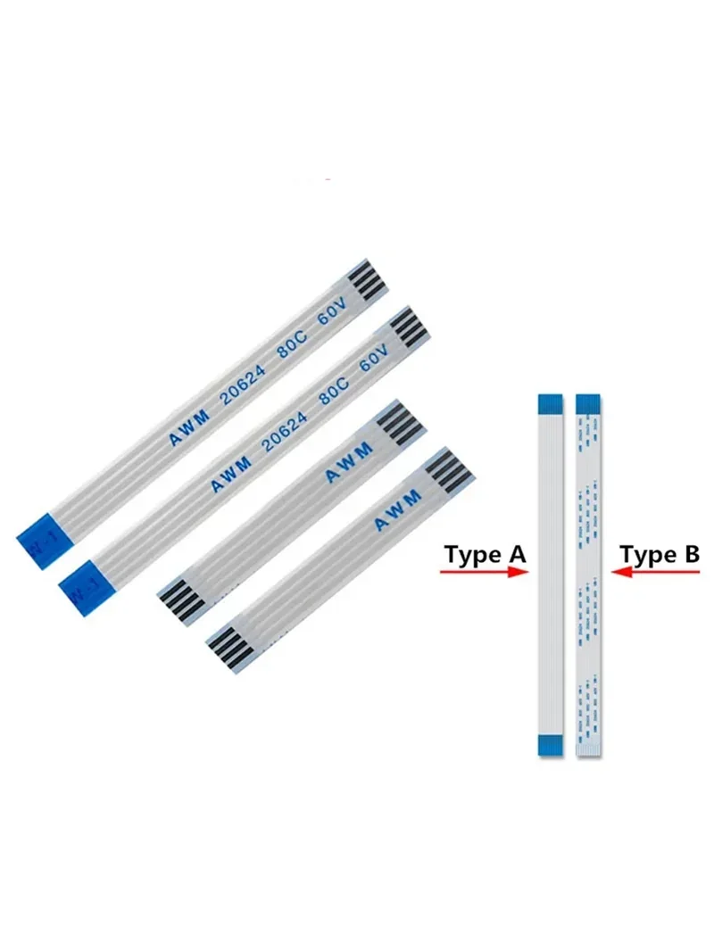 5PCS FFC FPC Flexible Flat Cable AWM 20624 80C 60V VW-1 0.5/1.0mm Pitch 5-54Pin for PCB Electronic Connection