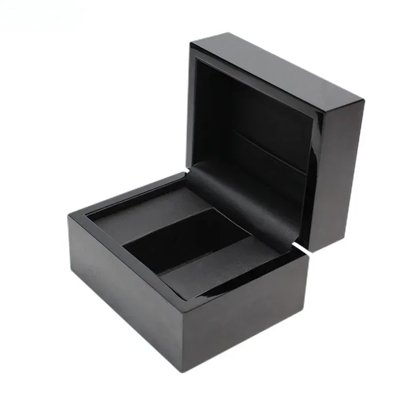 PU Leather Interior Smooth Surface Special Wood Watch Box Custom Logo Watch Display Case Watch Boxes and Packaging Present Box