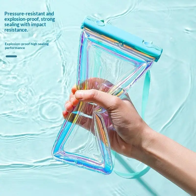 New Swimming Waterproof Phone Bag Summer Universal Dry Pouch Fits All Most Smartphones for Beach Vacation Water Sports Gifts