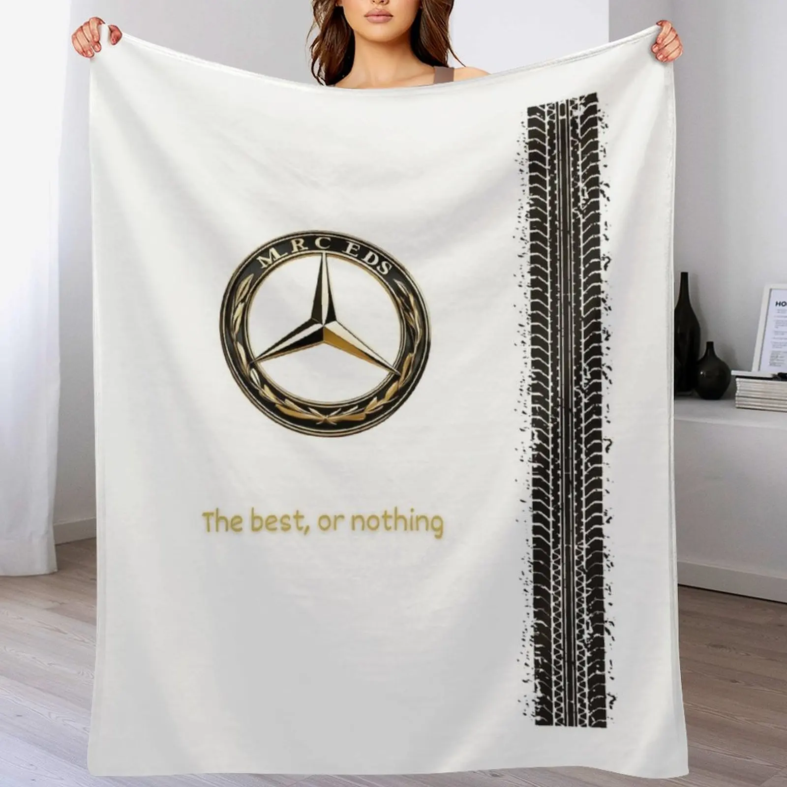 Explore New Mercedes Benz The best, or nothing Throw Blanket Luxury Decoratives Blankets For Bed decorative Blankets