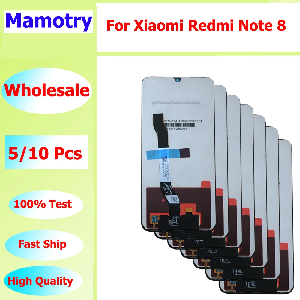 

Wholesale 5/10 pieces / Lot Original-self-weld For Xiaomi Redmi Note 8 Screen Lcd Display Touch Assembly