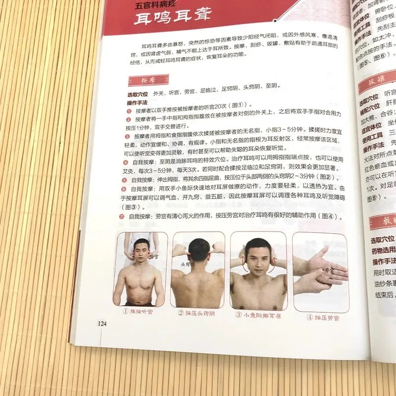 Illustrated Massage, Moxibustion, Scraping, Cupping, and Application Are Effective Remedies for Various Ailments