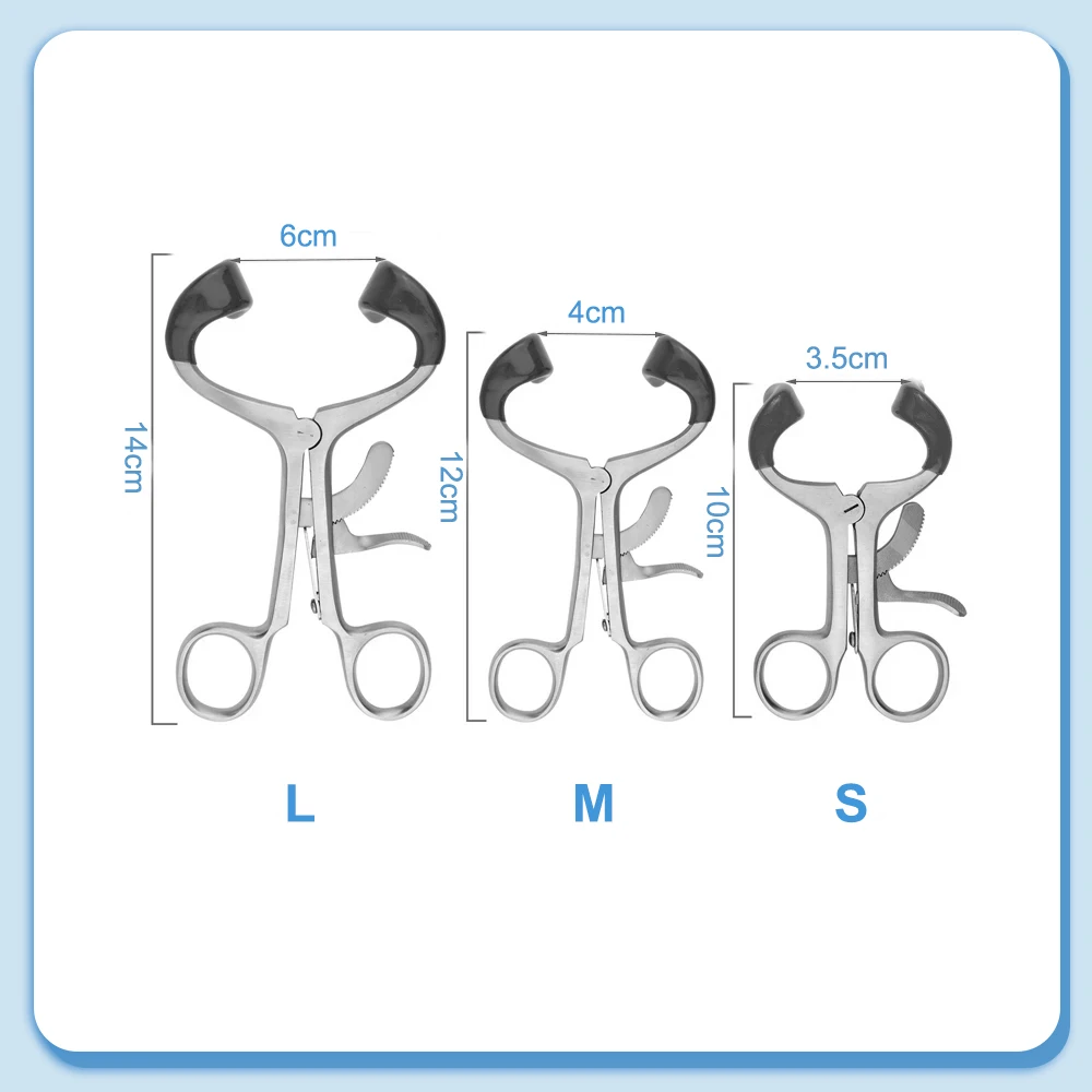 XYSZ Dentistry Metal Cheek Lip Retractor Stainless Steel Mouth Opener Cheek Expander Dentist Tools Oral Exam Instrument