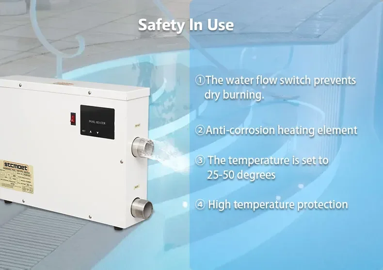 

TLF STCMOET 11KW Above Ground Spa Pool Water Heater Pump Heating System 220V 380V Electric Swimming Pool Heater