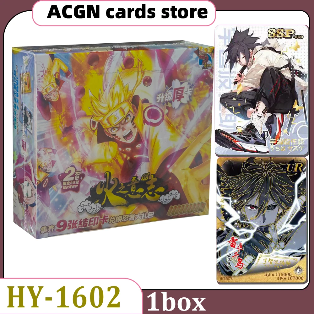 

New Little dino Naruto HY-1602 Card Iimited Edition Series Anime SSP SP UR CP Cards Collection Toys Booster Box