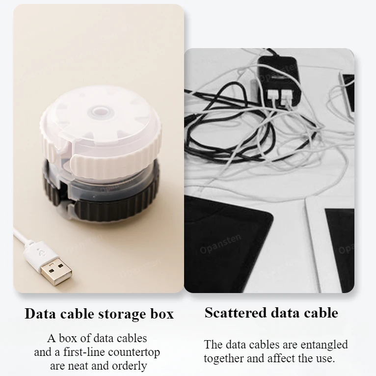 Mouse Cord Winder Organize Space Data Cable Reel Winding Rotary Desktop Cable Organizer Headphone Cable Organizer Junction Box