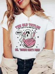 2024 Fashion O-Neck Style Sweet T-Shirt Cute Cartoon Print Top Print Summer Leisure Halloween Trendy Versatile New Loose T-Shirt