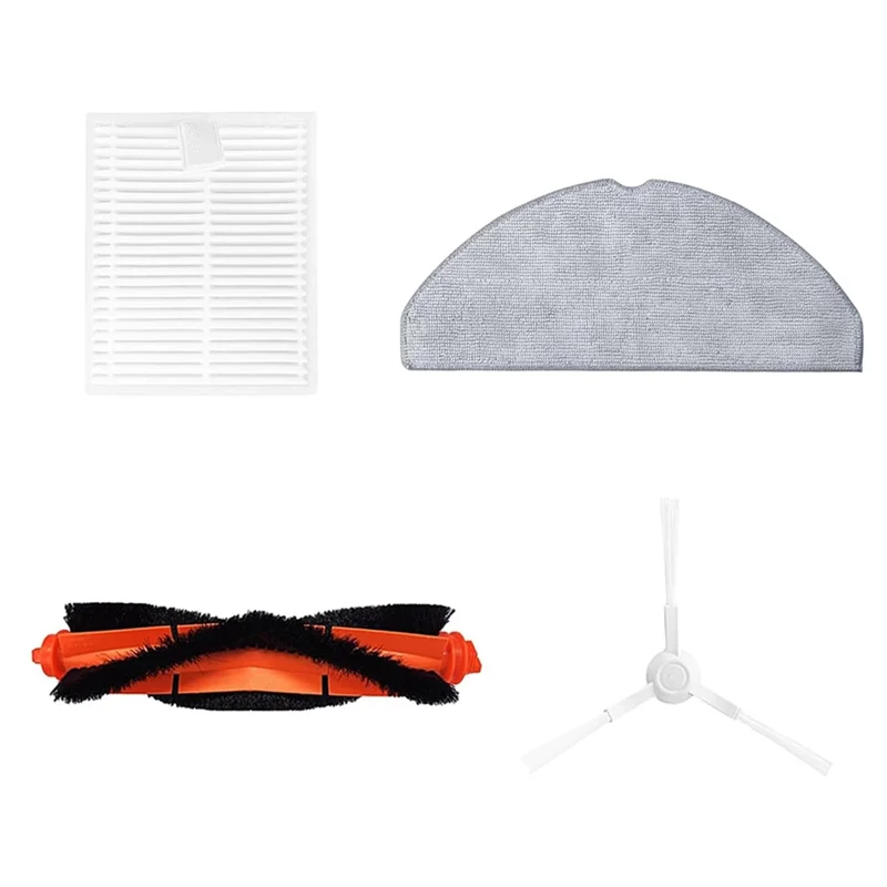 

-A90P For Xiaomi Robot Vacuum Cleaner S20/D106 Parts Main Side Brush HEPA Filter Mop Cloth Replacement Parts Kit Accessories