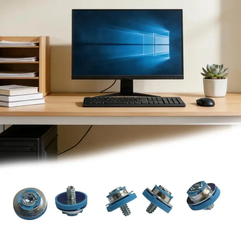 31BA 4Pcs Vibration Damping Isolation Grommet Mounting Screws for 3.5inch Hard Drive Installation in Standard Case