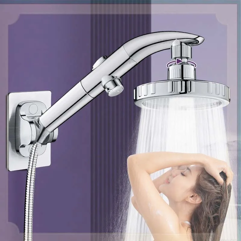 

Регулируемый фильтр высокого давления, насадка для душа, ручная вода для небольшой ванной комнаты, спа-массаж, съемный распылитель, набор для душа