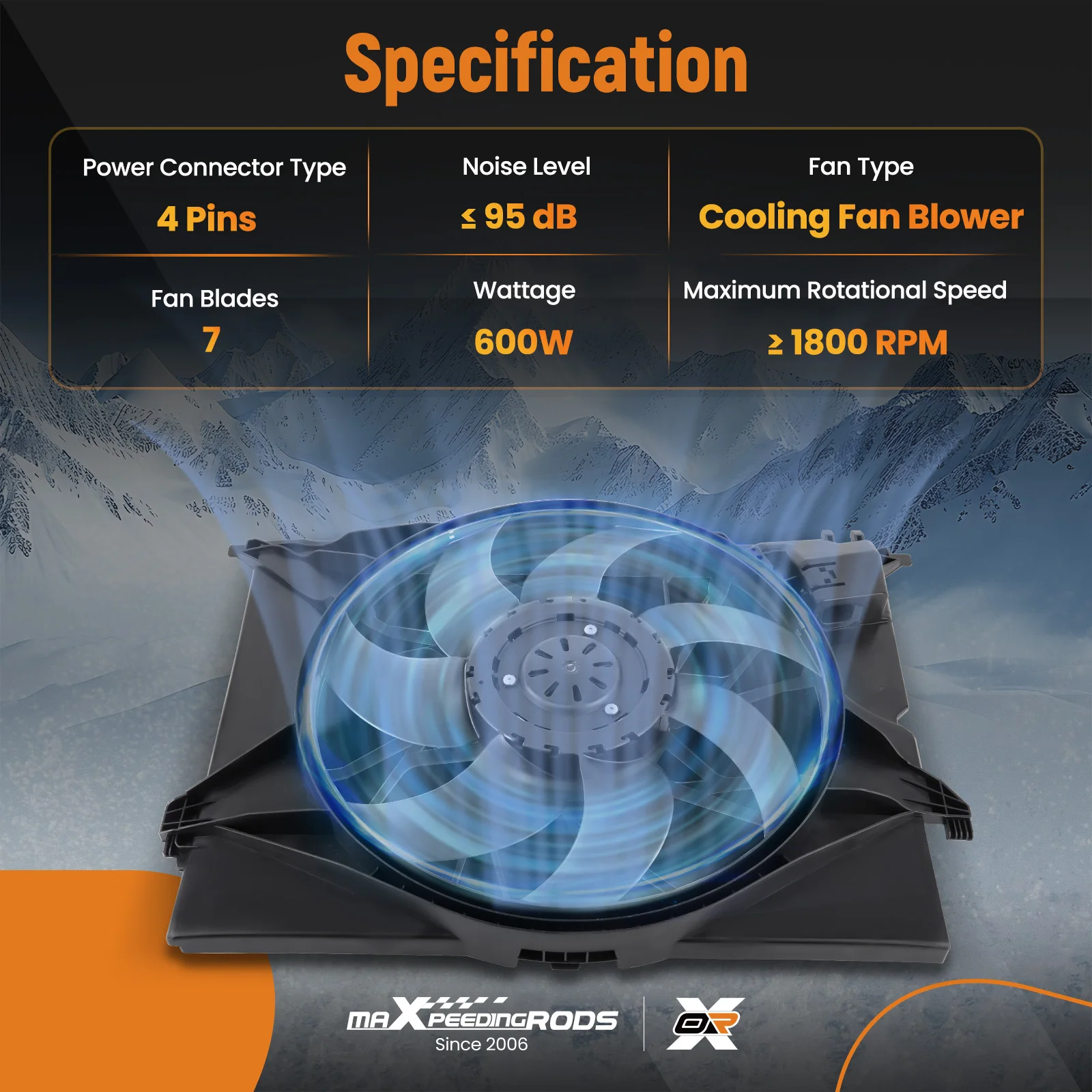 Conjunto de ventilador de refrigeração do radiador para Mercedes W221/S350/S450/S550/CL550 2215001193