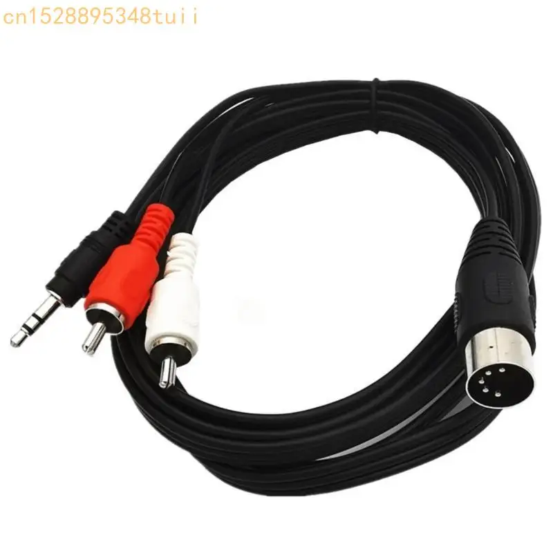 Qualité Y4QF professionnel 5p à DC3.5 mm / 2RCA Câble audios pour les systèmes audios automobiles