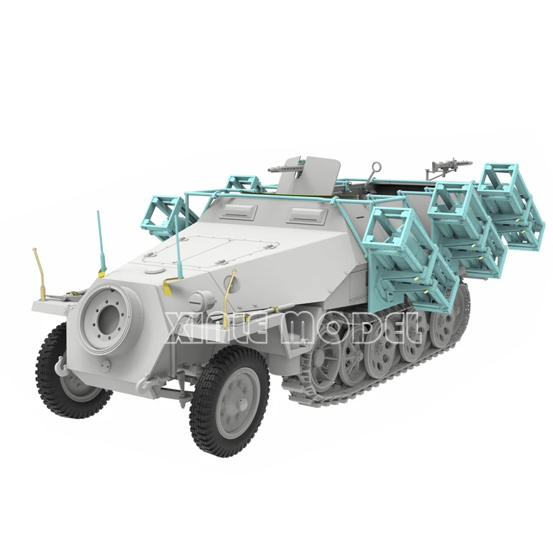 Kit de modelo a escala SNOWMAN SP-8004 Stuka zu Fuss Sd. Kfz.251/1 Ausf. D 1/35