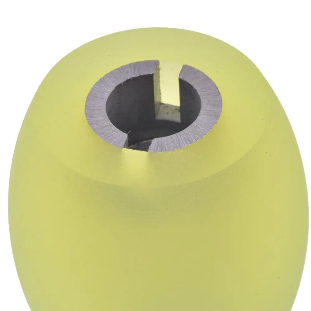 FCSL-003  Leather Cutter  Yellow Rubber Wheel  (Ellipse ) Iron Core