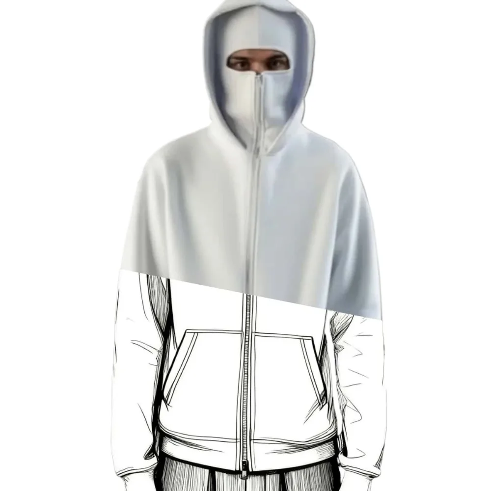 Otoño/Invierno nuevos sombreros dobles para hombres y mujeres cremallera a prueba de viento y cálido pareja Hip Hop deportes Top