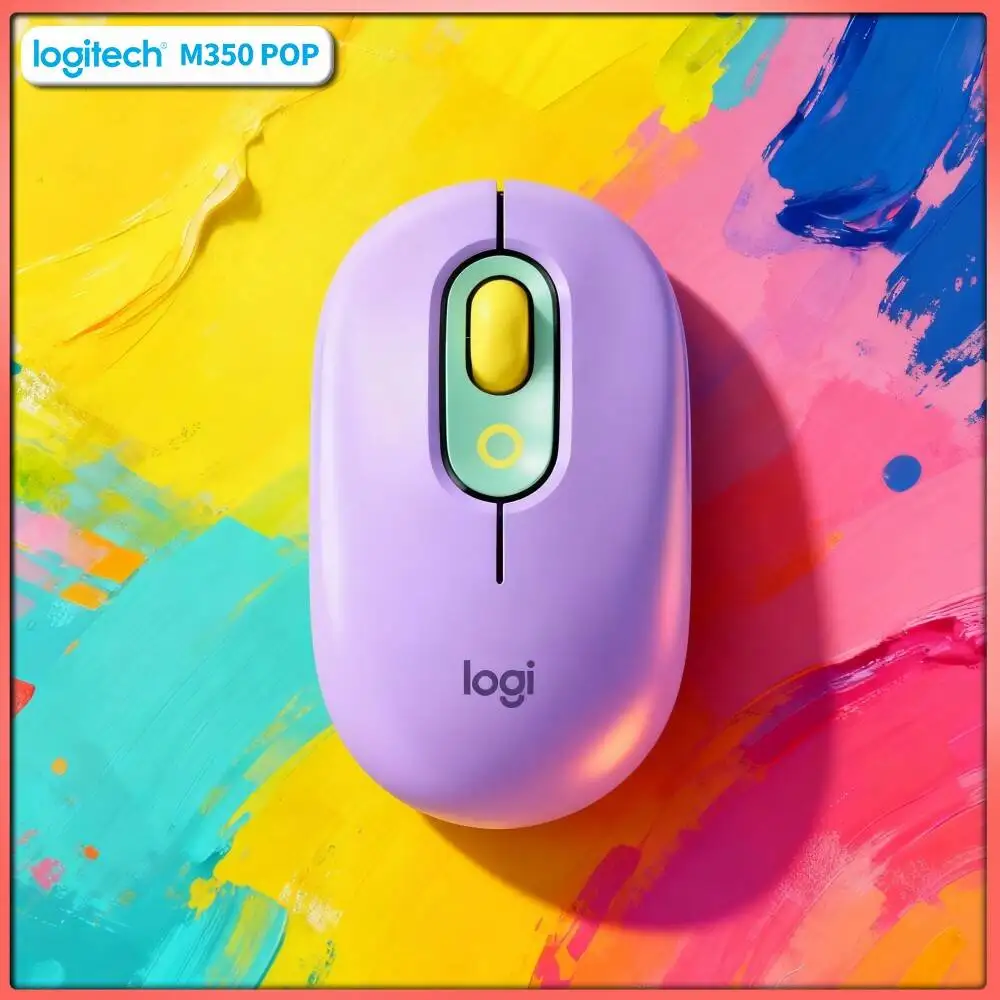 Quiet Click Logitech   POP Mouse Dual Connectivity 10m Range Ergonomic Grip for Writer Author Manuscript Work Use