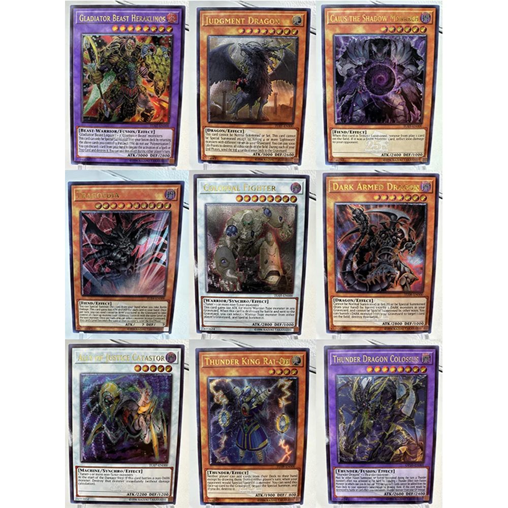 Anime Yu-Gi-Oh DIY ACG Arceus Contest Replace Premium Glitter Collectible Card Boy Games Toys Christmas Birthday Gift Board Game