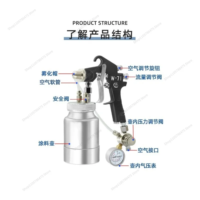 For Chaotic Silk Dotting Spray Gun SGD-71 Cloud Silk Sprinkling Spray Gun Sun Point Drawing Spray Point Paint Spray Grab