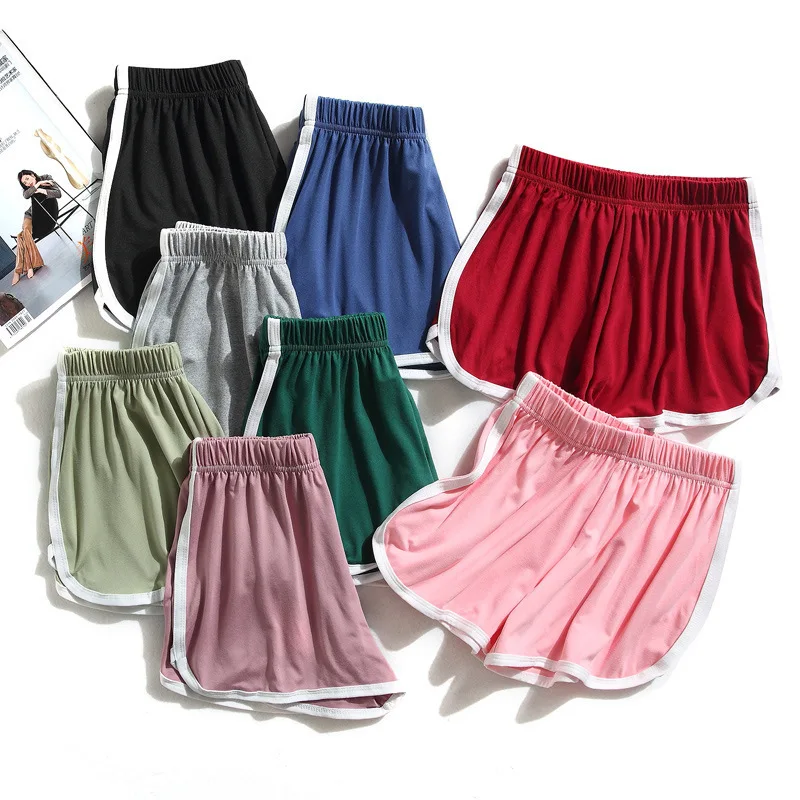 1pcs Summer Women Yoga Short Wearing Shorts Female Outside High-Waist Casual Loose Pants Lady Stylish Thin Breathable Gym Shorts