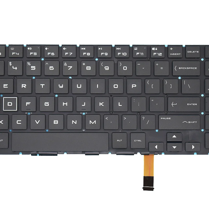 Teclado Original para ordenador portátil con retroiluminación, para HP Omen 15-DC 15-DC1018ca 15-DC1008ca/0108TX 15-dc000 TPN-Q211, EE. UU., ruso, TPN-C143