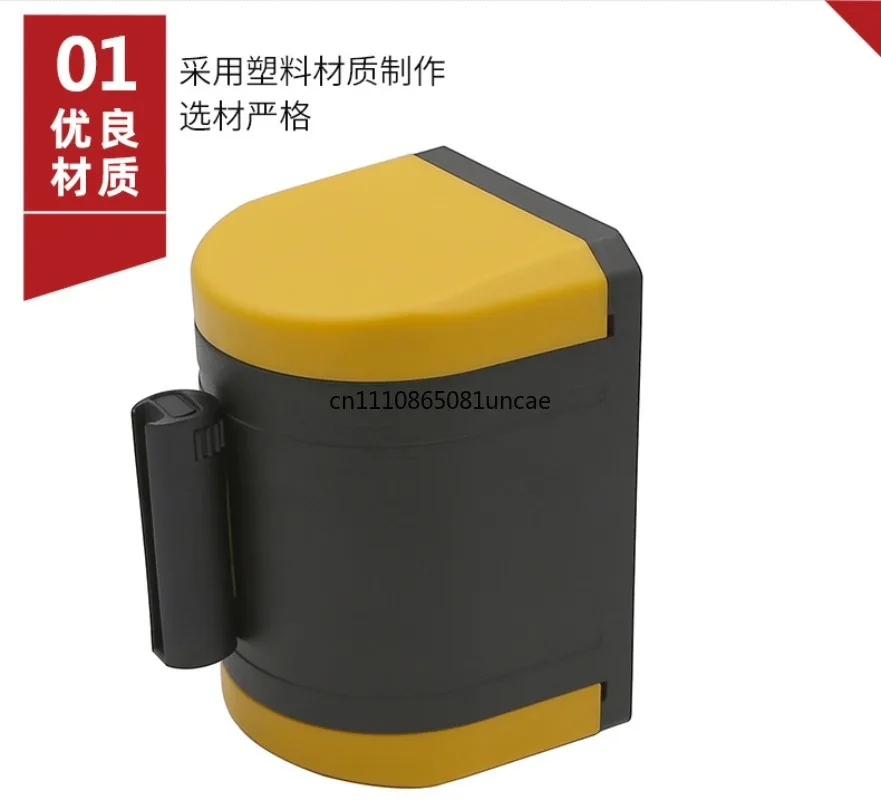Wall-Mounted Plastic Retractable Isolation Belt Safety Warning Belt Durable OEM Wholesale