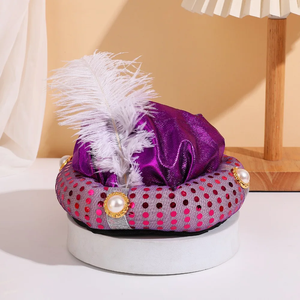 Повязки на голову, индийская кепка, реквизит для выступлений, нарядное платье, тюрбан из Султана, шапки для взрослых и детей, головной убор, арабский головной убор на Хэллоуин Повязки на голову, индийская кепка, реквизит для выступлений, нарядное платье, тюрбан из Султана, шапки для взрослых и детей, головной убор, арабский головной убор на Хэллоуин