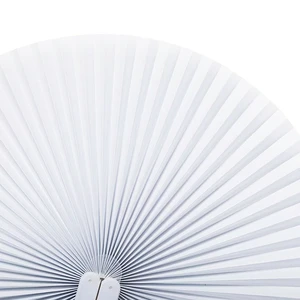 Weiße Klapppapierfan für Kinder, Geburtstagsfeier, Hochzeitsgästegeschenke, Babyparty, Landdekoration, Piñata -Füllung, 14,5 cm, 12 PCs 10 Hauptverkäufe Kinderkleidung für Kinder - №4