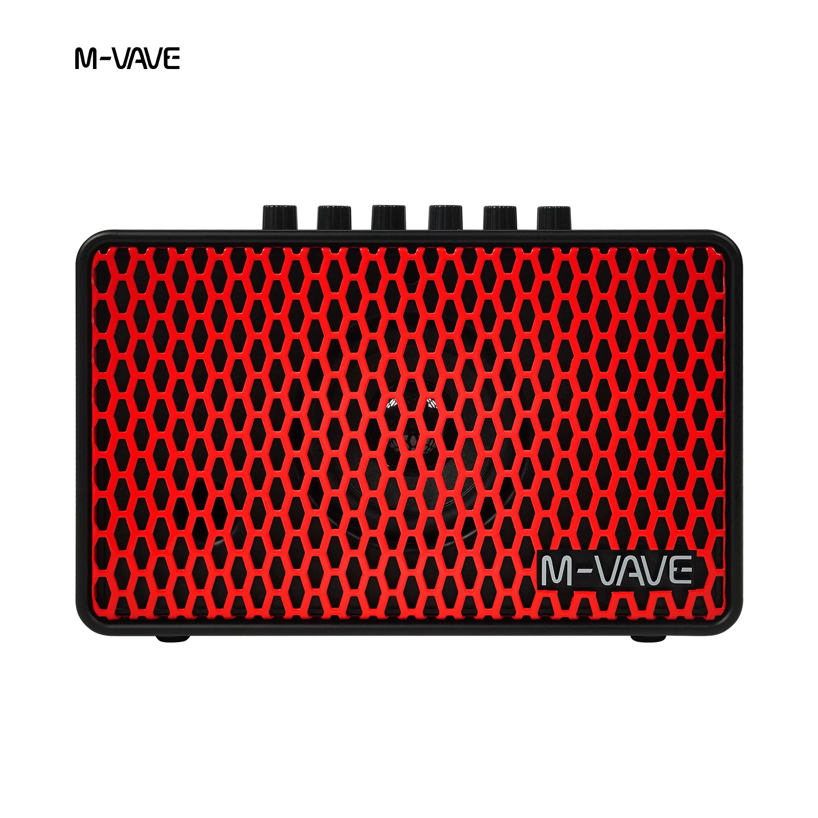 

M-VAVE SP100 Outdoor Portable Guitar Amp, 10W Rechargeable Bluetooth Speaker for Electric Guitar Bass