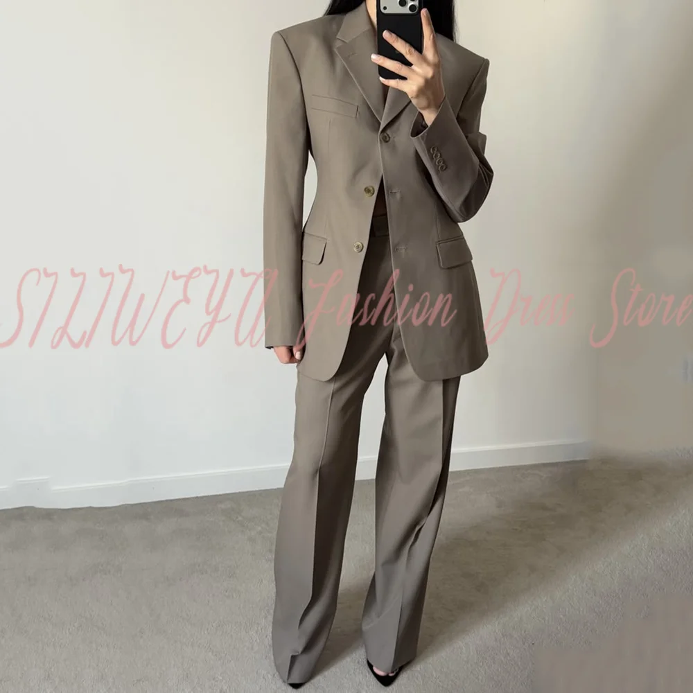 

2026 Spring New Arrive Luxury Women's Suit 2 Pieces Set Jacket Pants Office Commute Lady Chic Office Outfits Banquet Custom