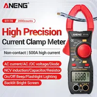 ANENG ST170 Clamp Meter Multimeter Clamp Tester Noncontact Electrician With HD Backlight Display Screen Mini Amperimetric Tools